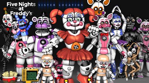How to get ALL 3 NEW SISTER LOCATION SECRET .
